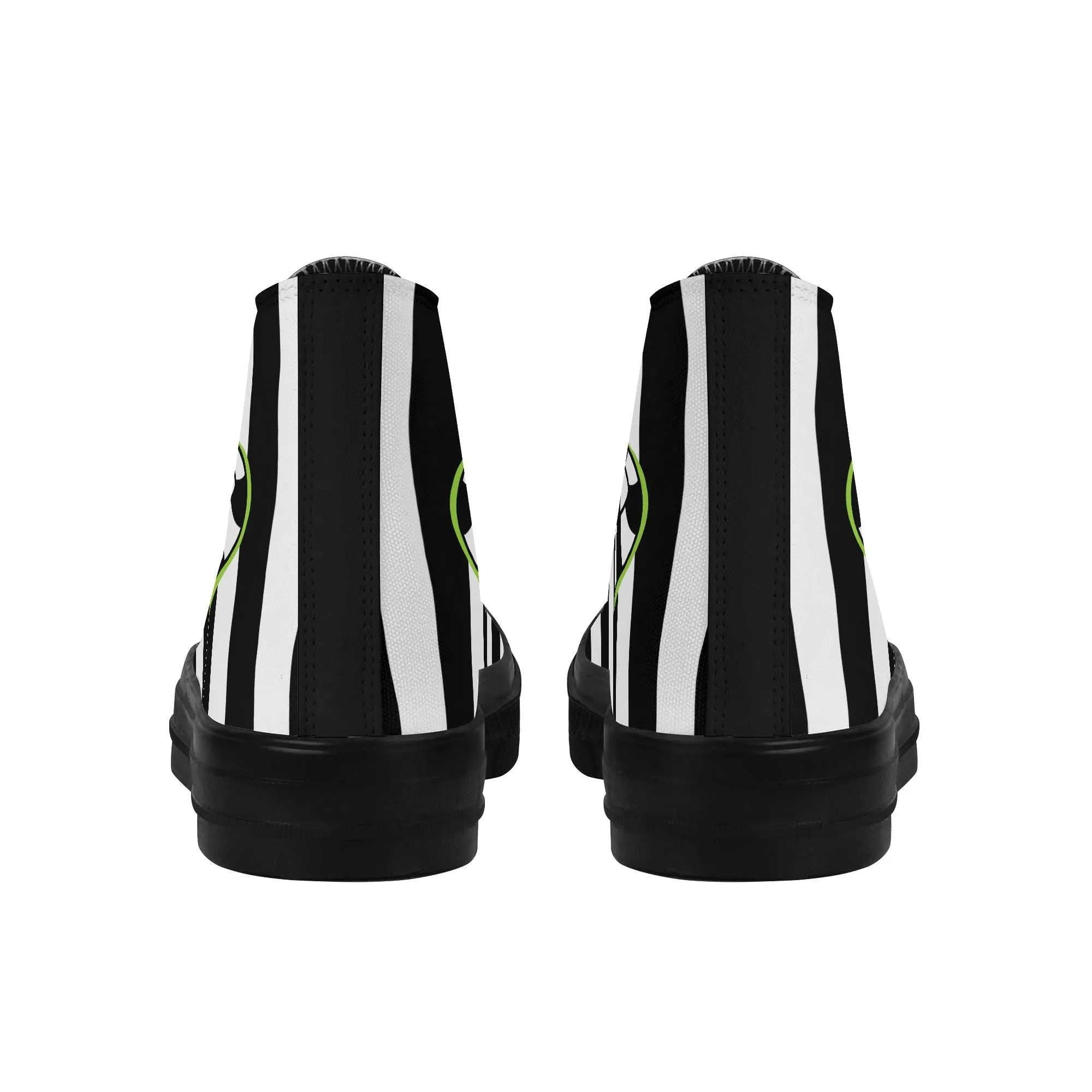 Beetlejuice & Sandworm High Top Canvas Sneakers (Women's sizes)