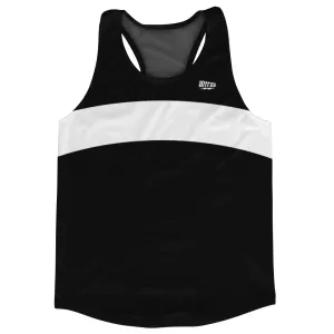 Black And White Running Track Tops Made In USA