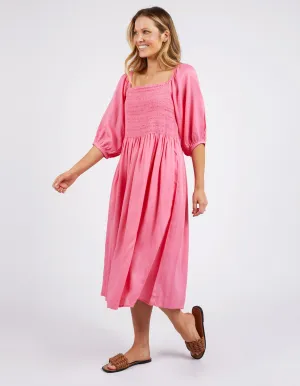 Dusk Midi Dress - Pink Lemonade
