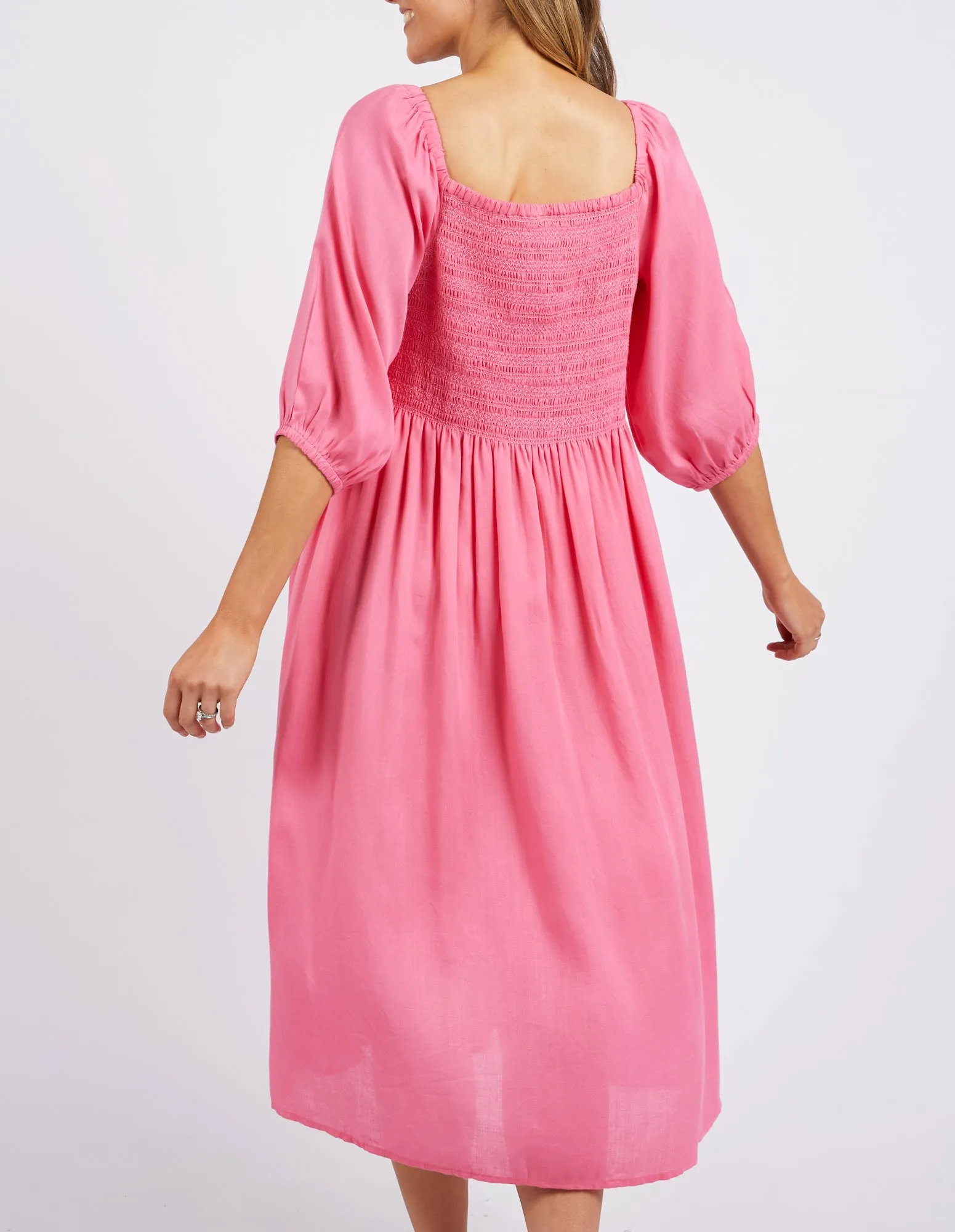 Dusk Midi Dress - Pink Lemonade