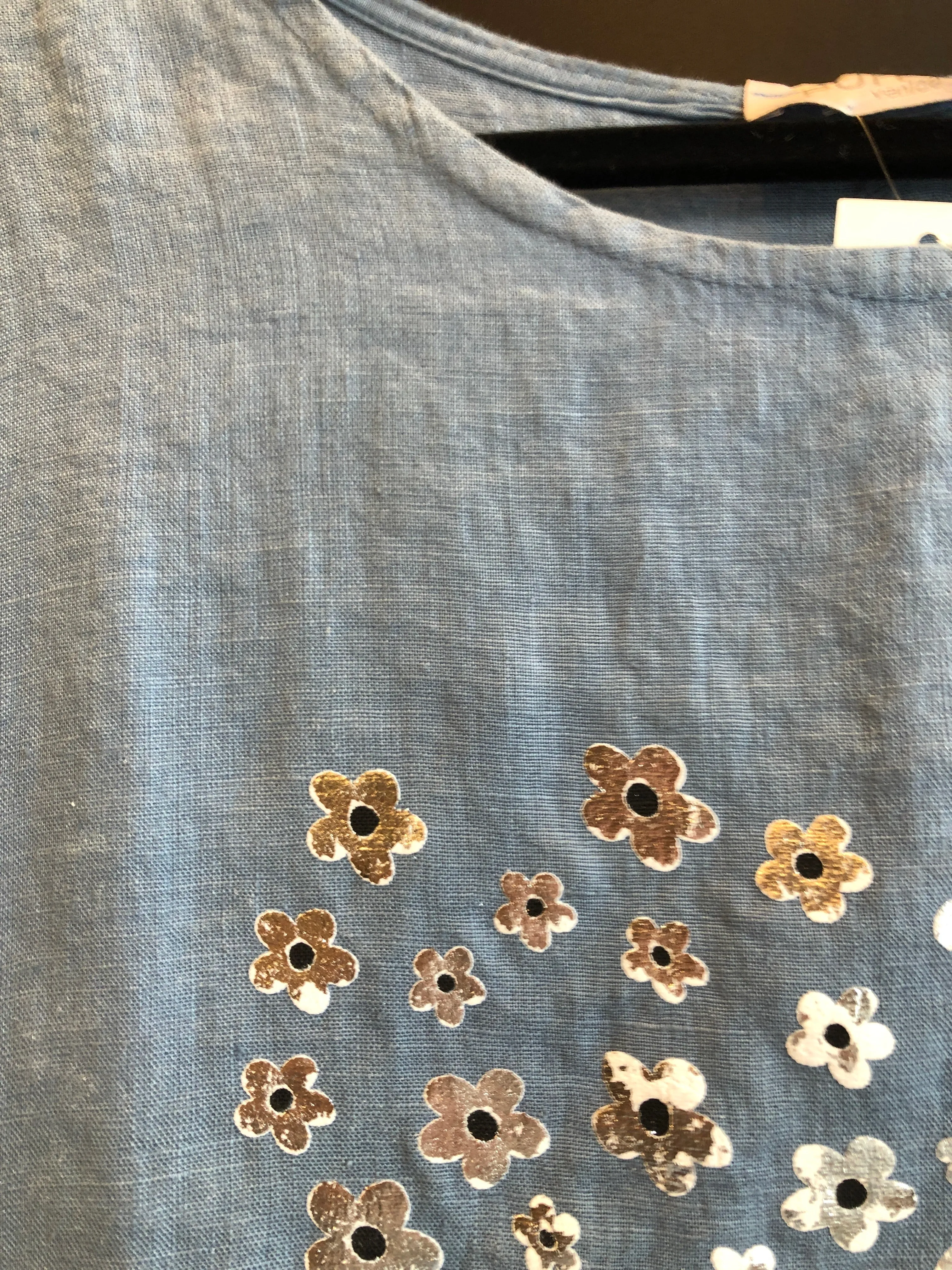 ETERNELLE MADE IN ITALY HEART TSHIRT- WHITE/BLUE/PINK