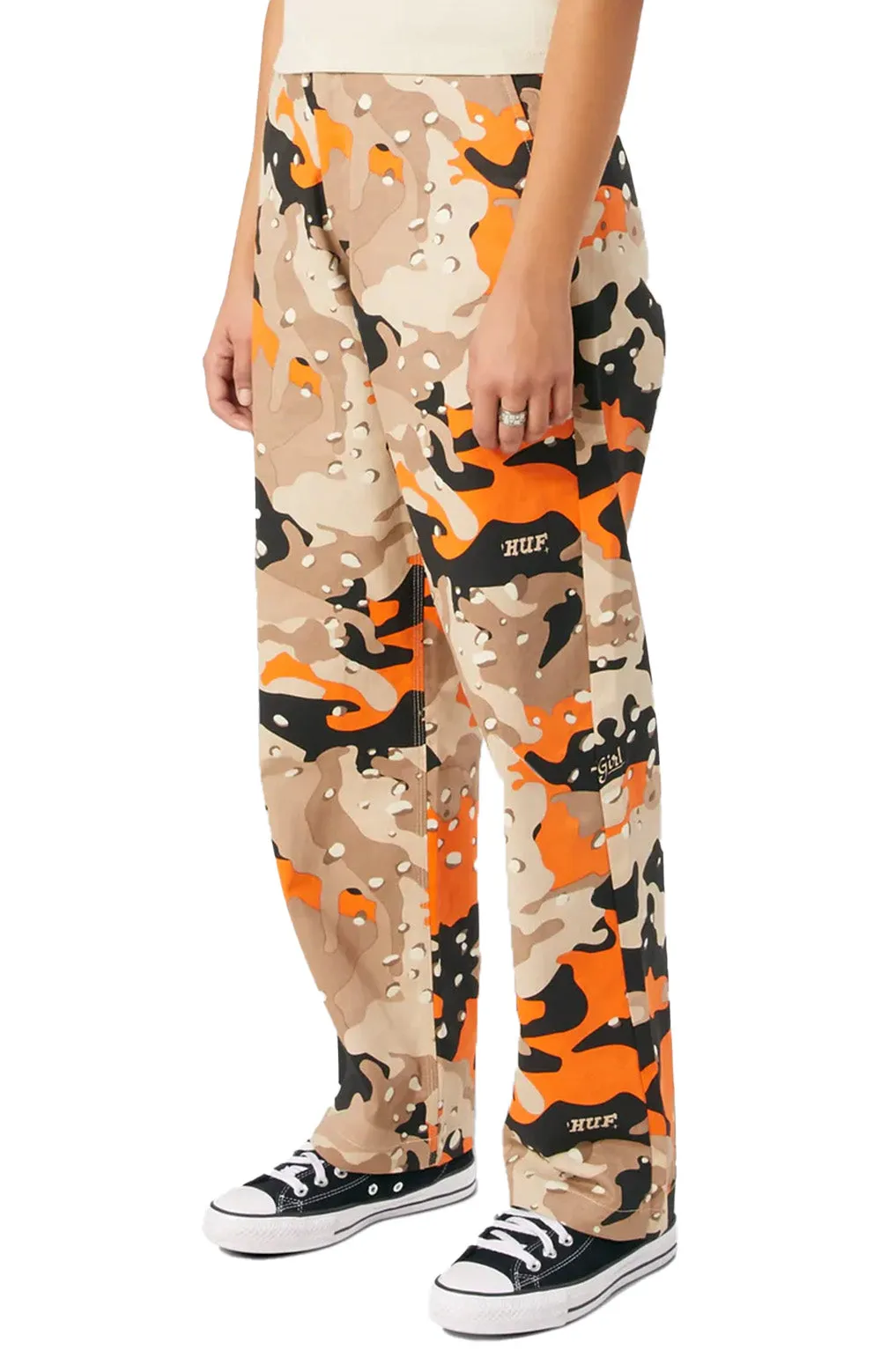 HUF x X-Girl Camo Skate Pants for Women