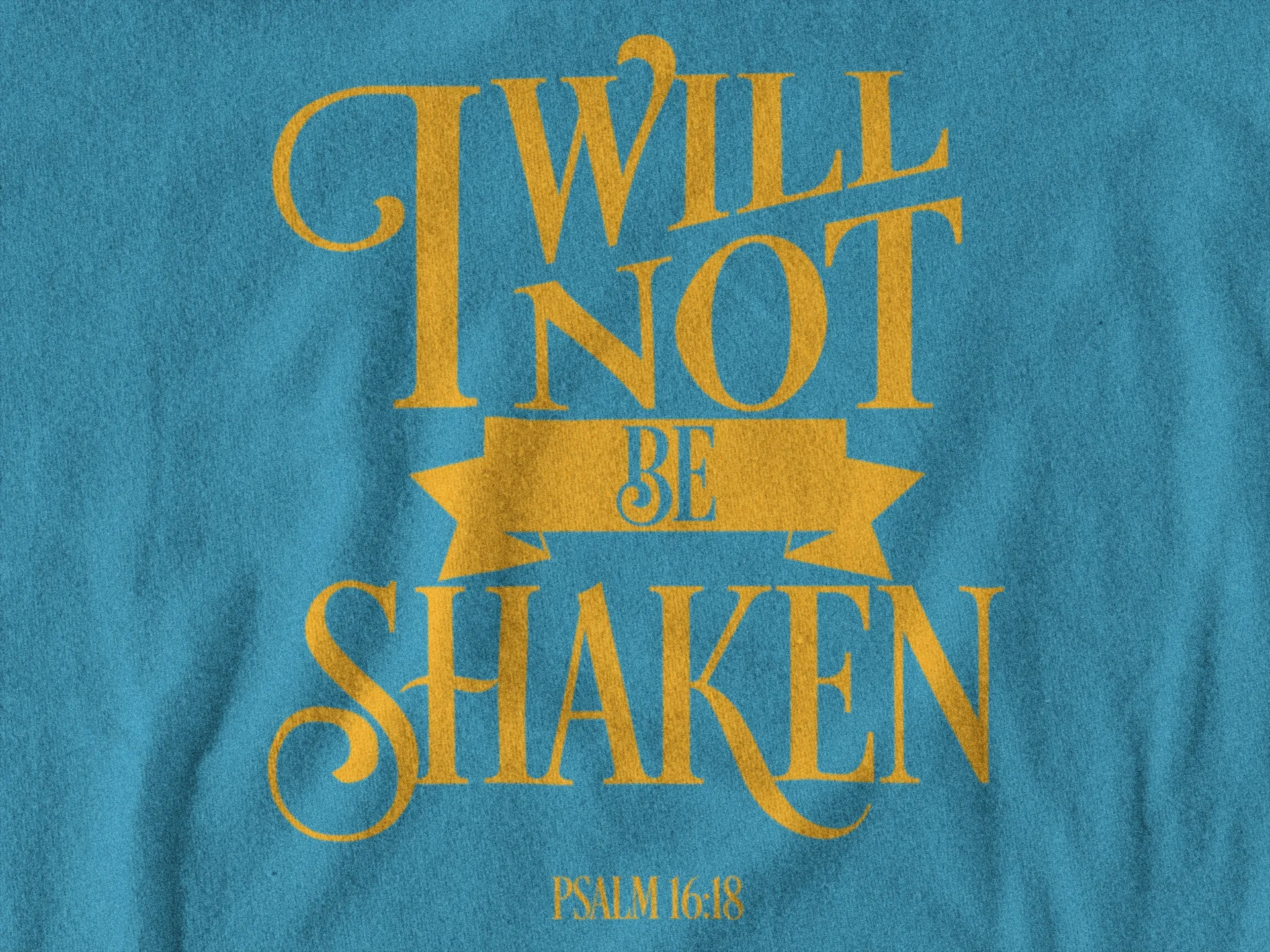 I Will Not Be Shaken Ladies T-Shirt