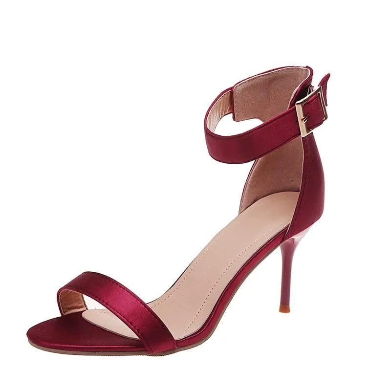 Lace-up Design Buckle Low Heels