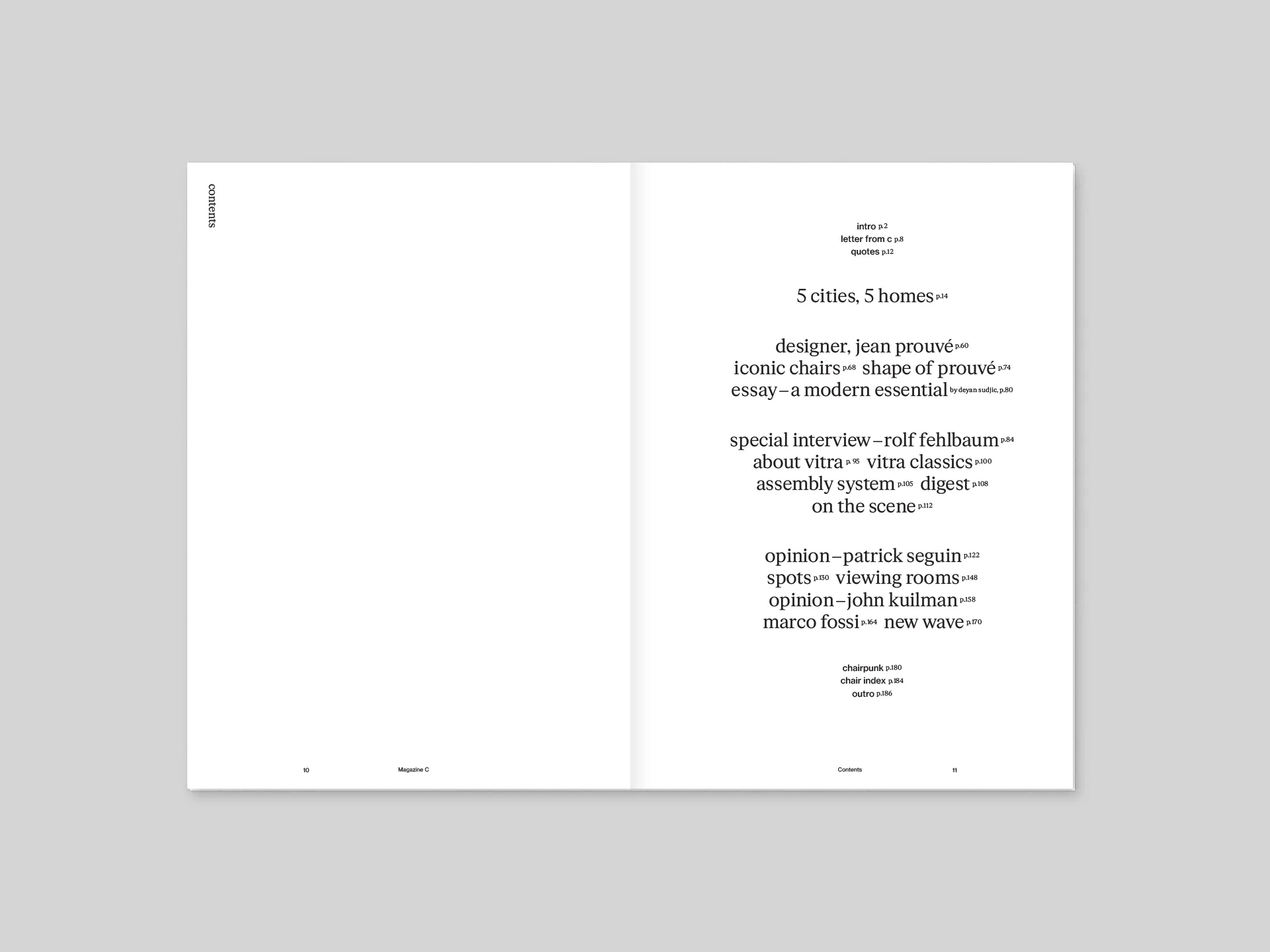 Magazine C: Issue 01 Standard Chair