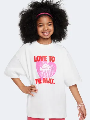 Nike Sportswear  Girls Lifestyle T-Shirt White