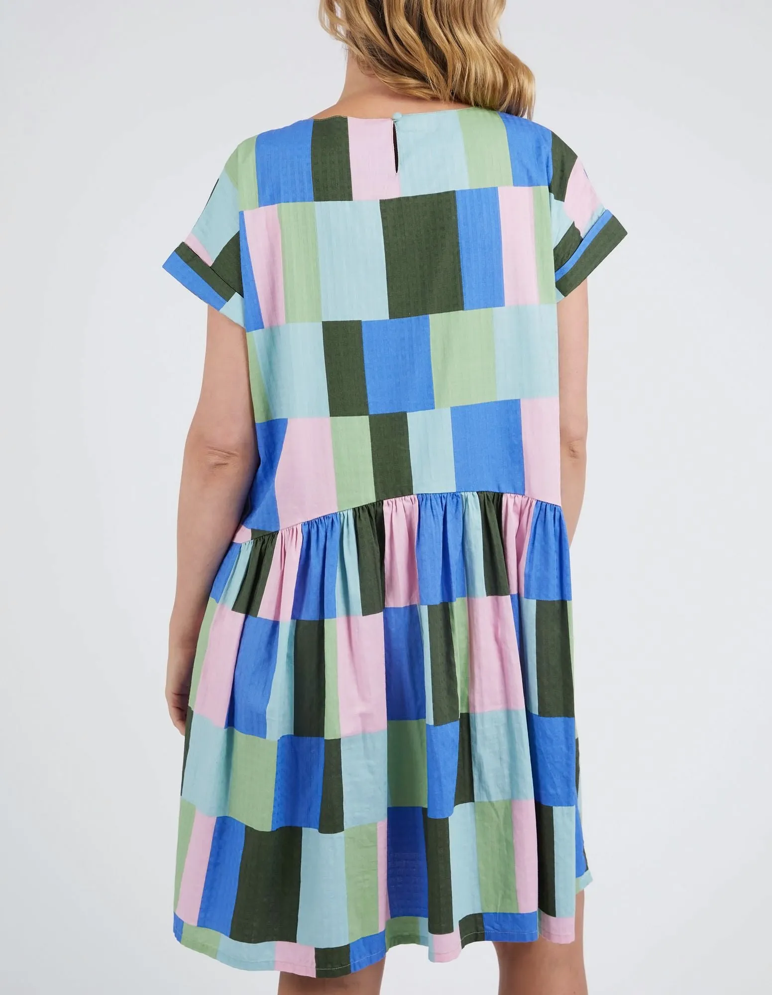 Odyssey Dress - Blue / Green Print