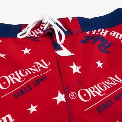Pabst Blue Ribbon Men's Board Shorts Swim Shorts Trunk Swimwear UPF 50 