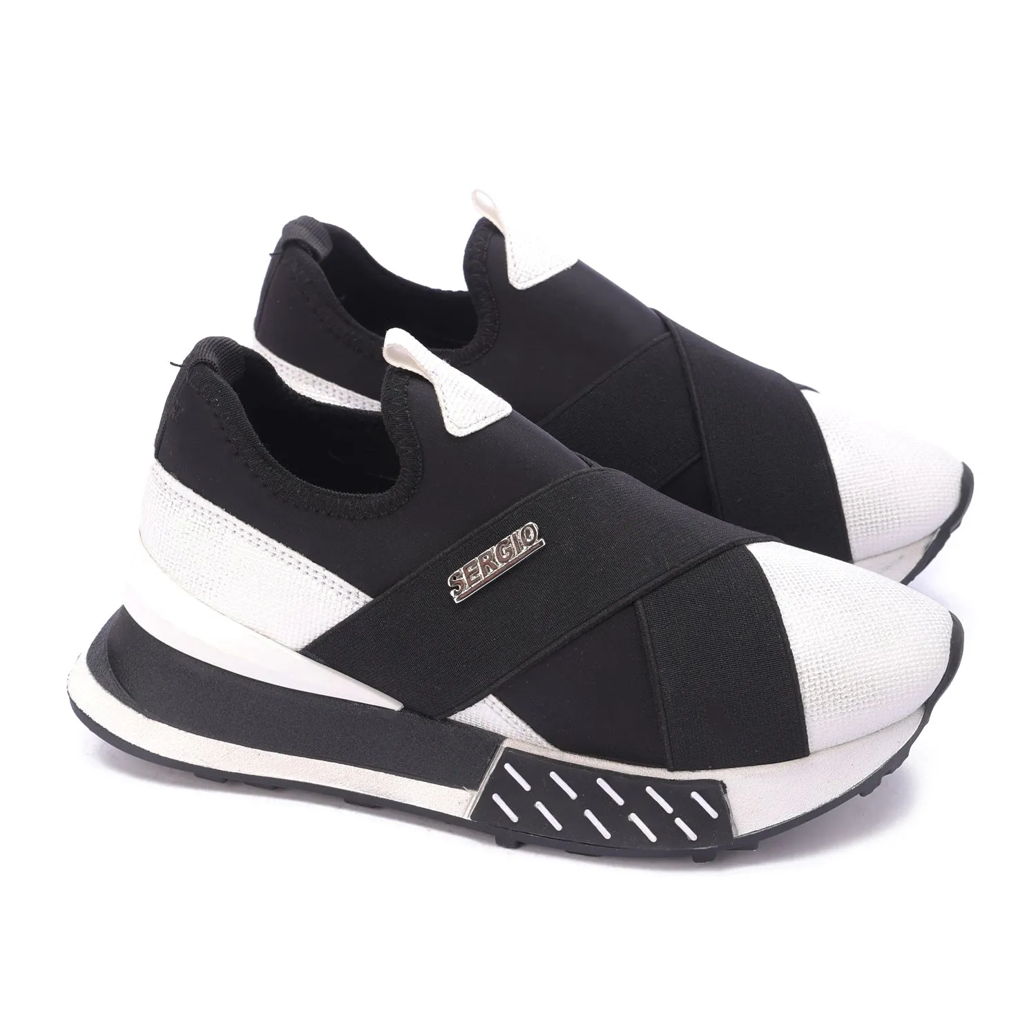 SERGIO Slip-On Sneakers-White