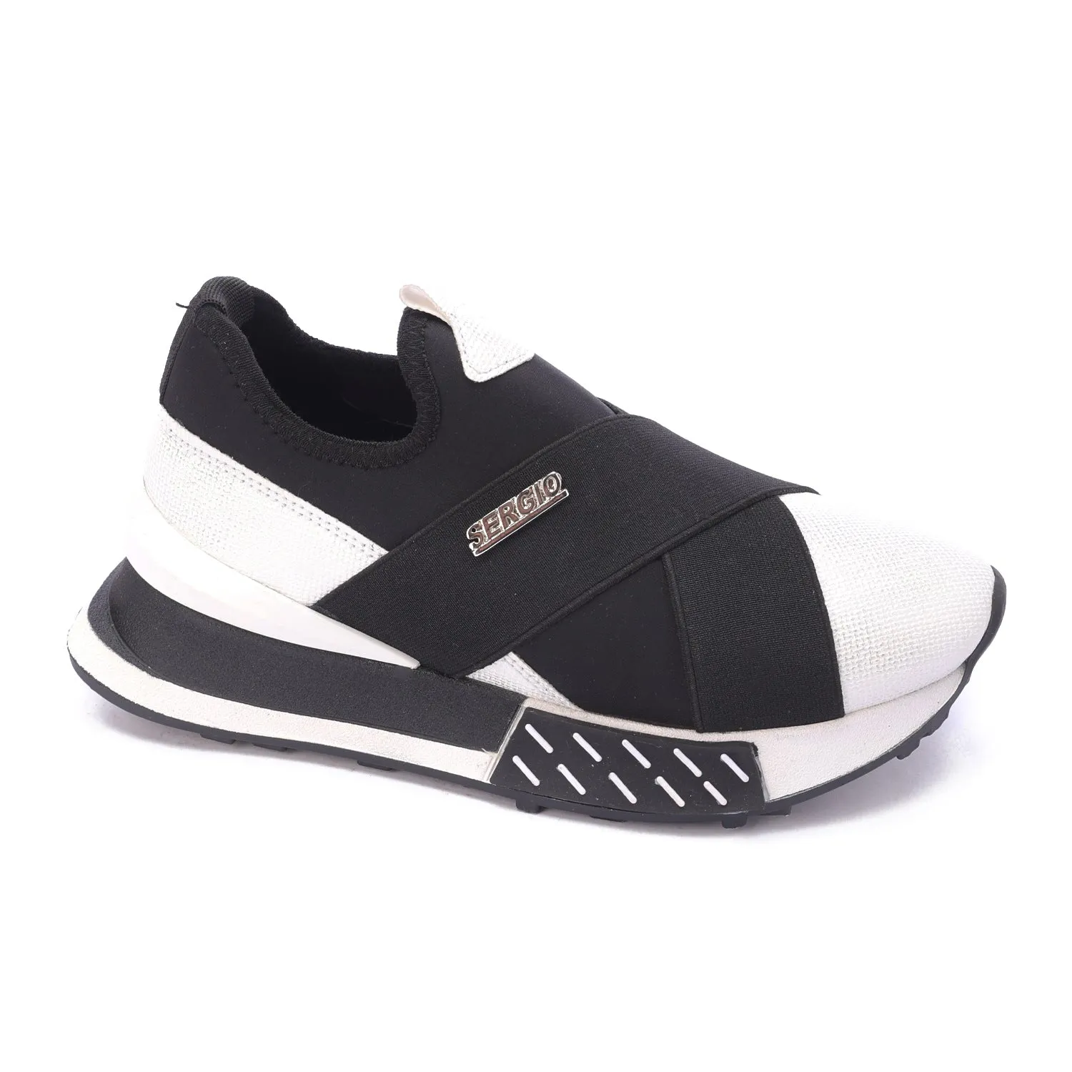 SERGIO Slip-On Sneakers-White