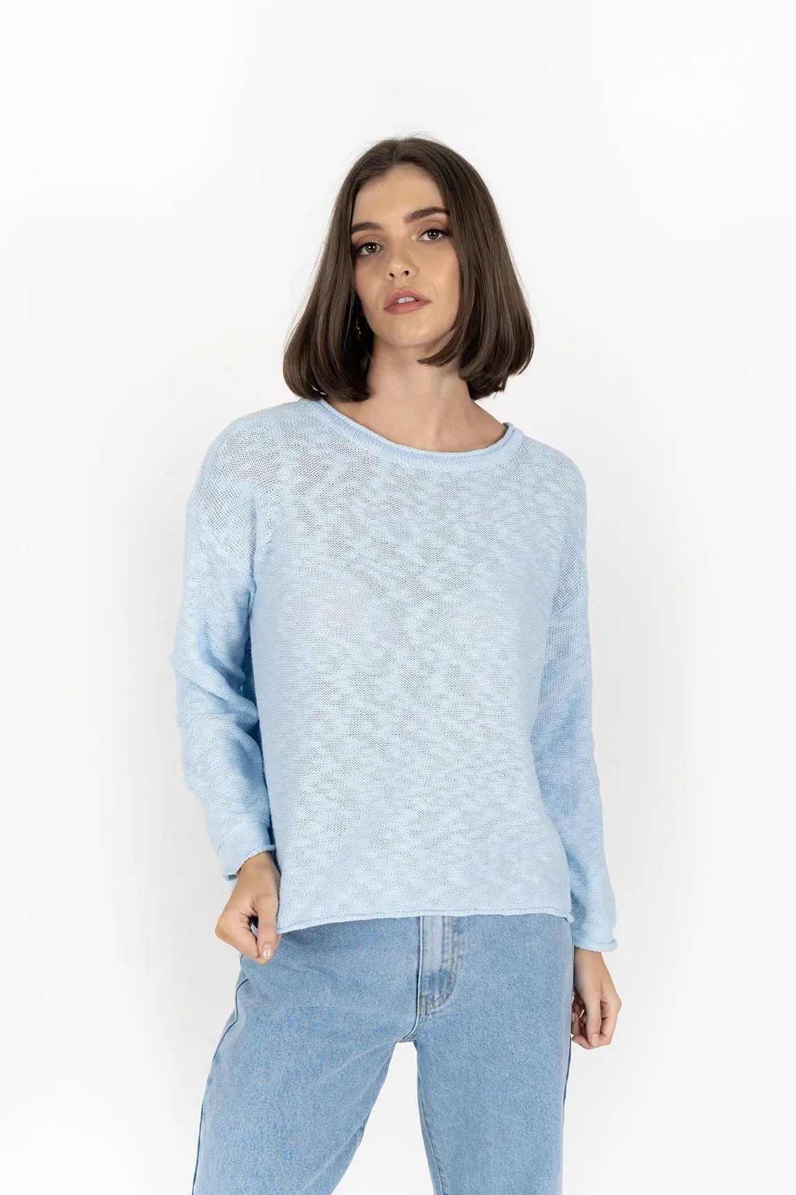Sofia Sweater - Powder Blue