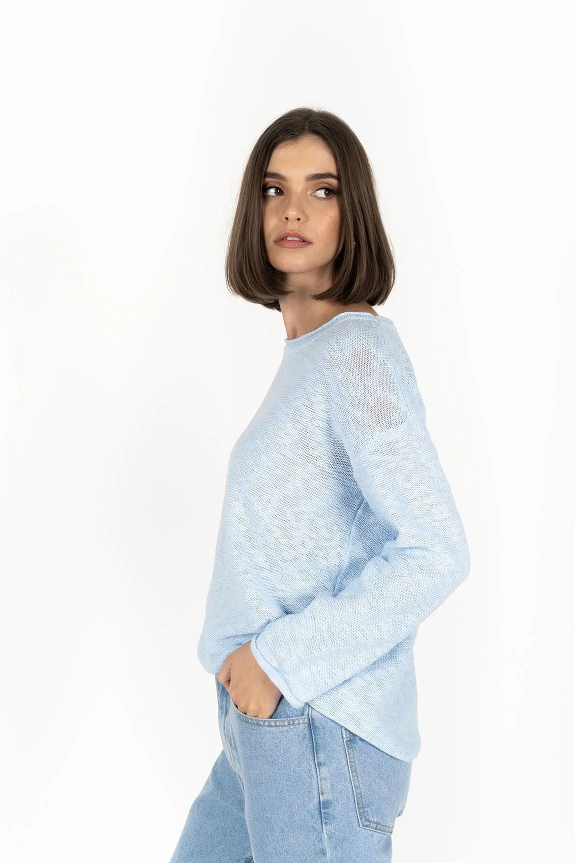 Sofia Sweater - Powder Blue