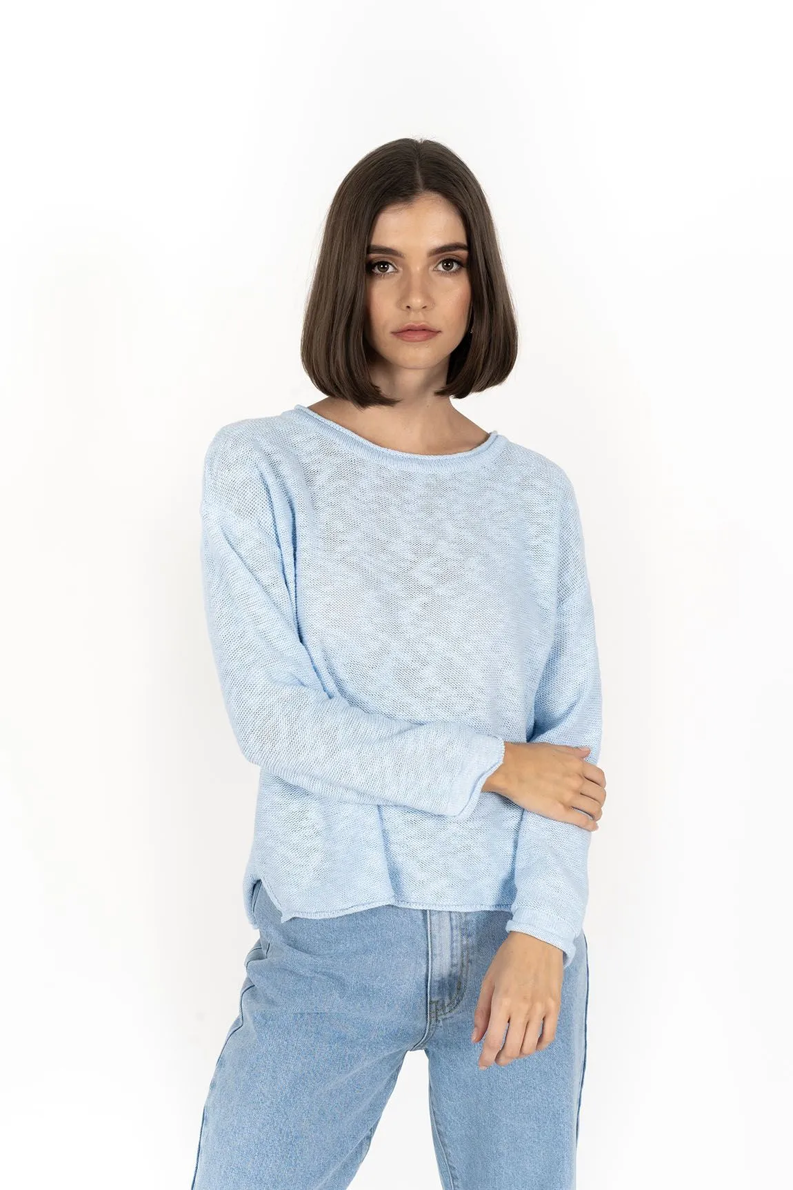 Sofia Sweater - Powder Blue