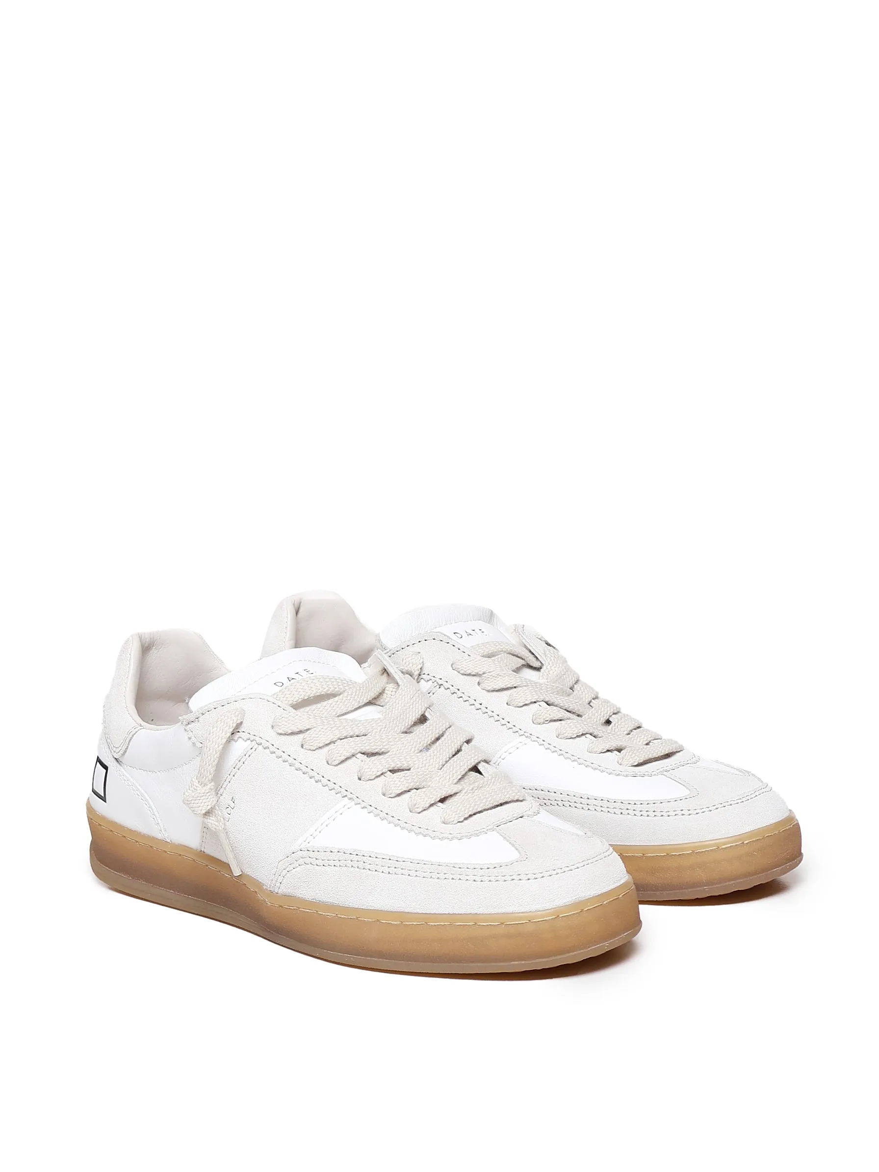 Sporty White Calfskin Sneakers
