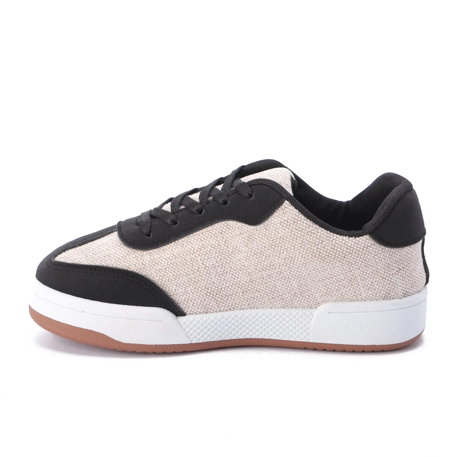 Striped Sidewall Sneaker - Black