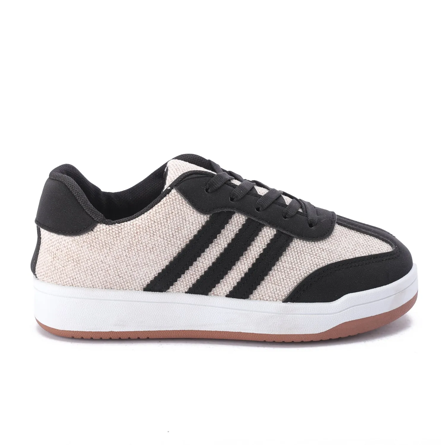 Striped Sidewall Sneaker - Black