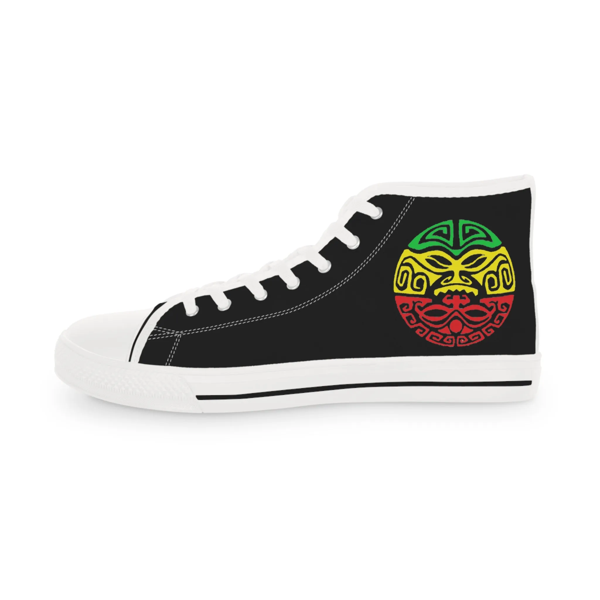 Tribal Reggae Men's High Top Sneakers