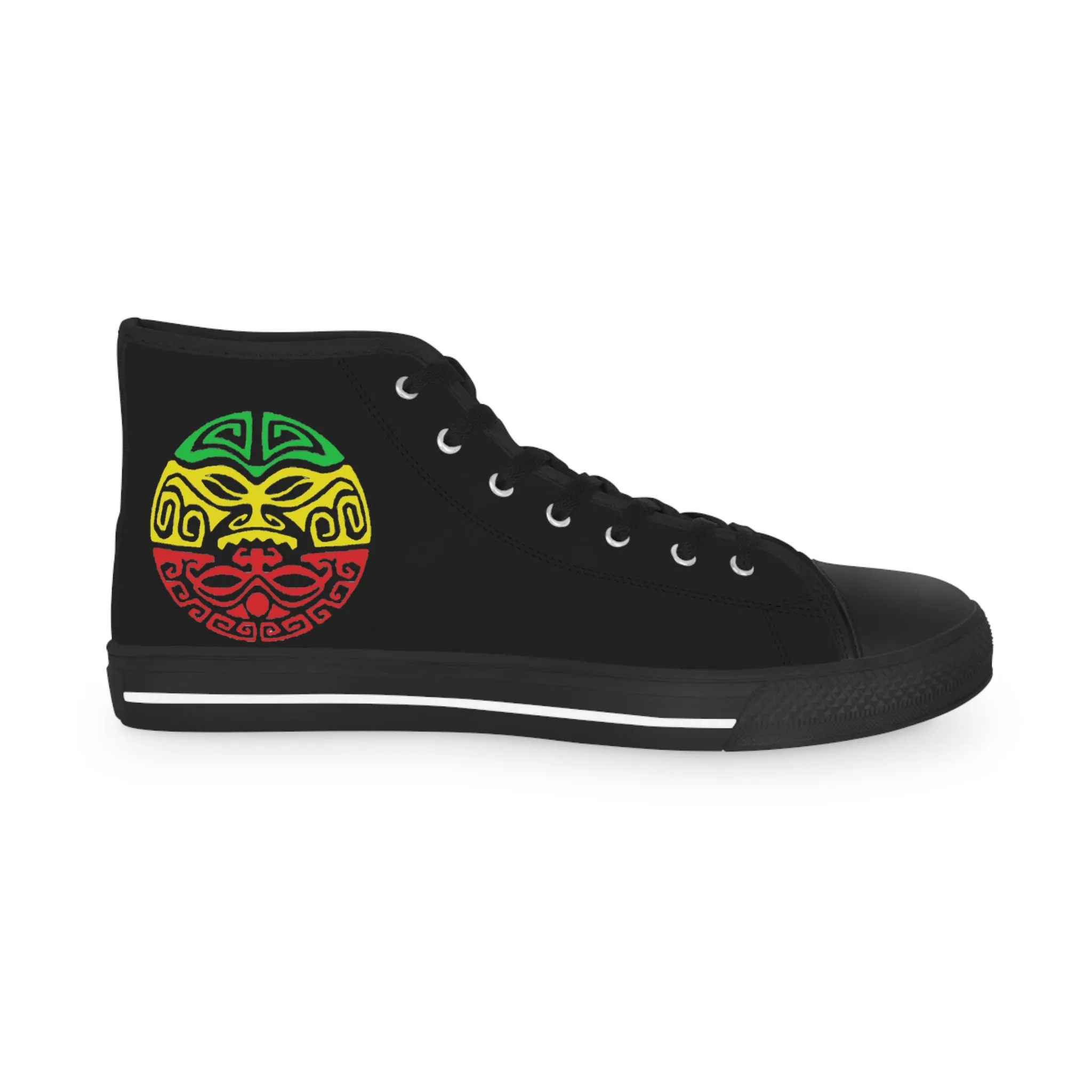 Tribal Reggae Men's High Top Sneakers