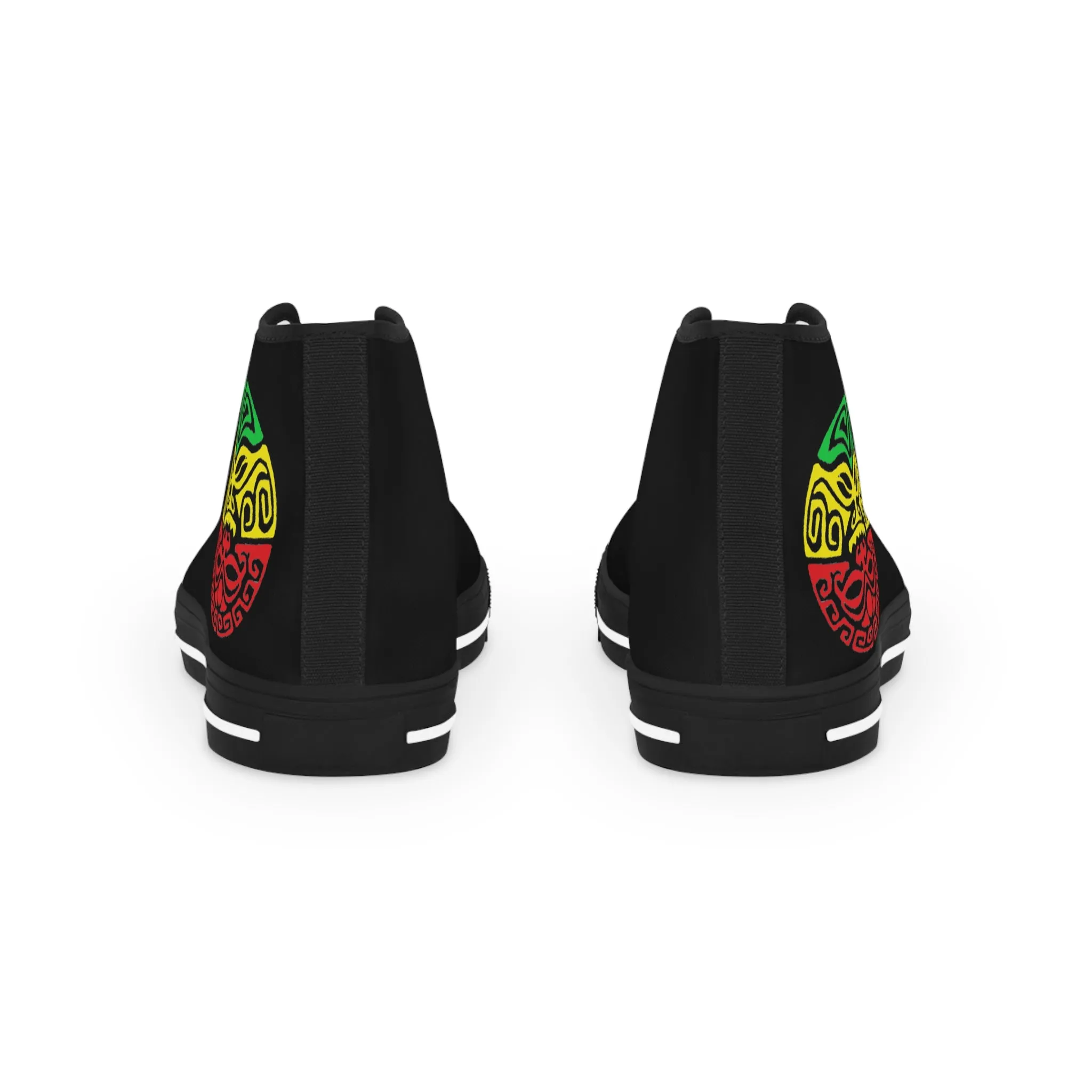 Tribal Reggae Men's High Top Sneakers