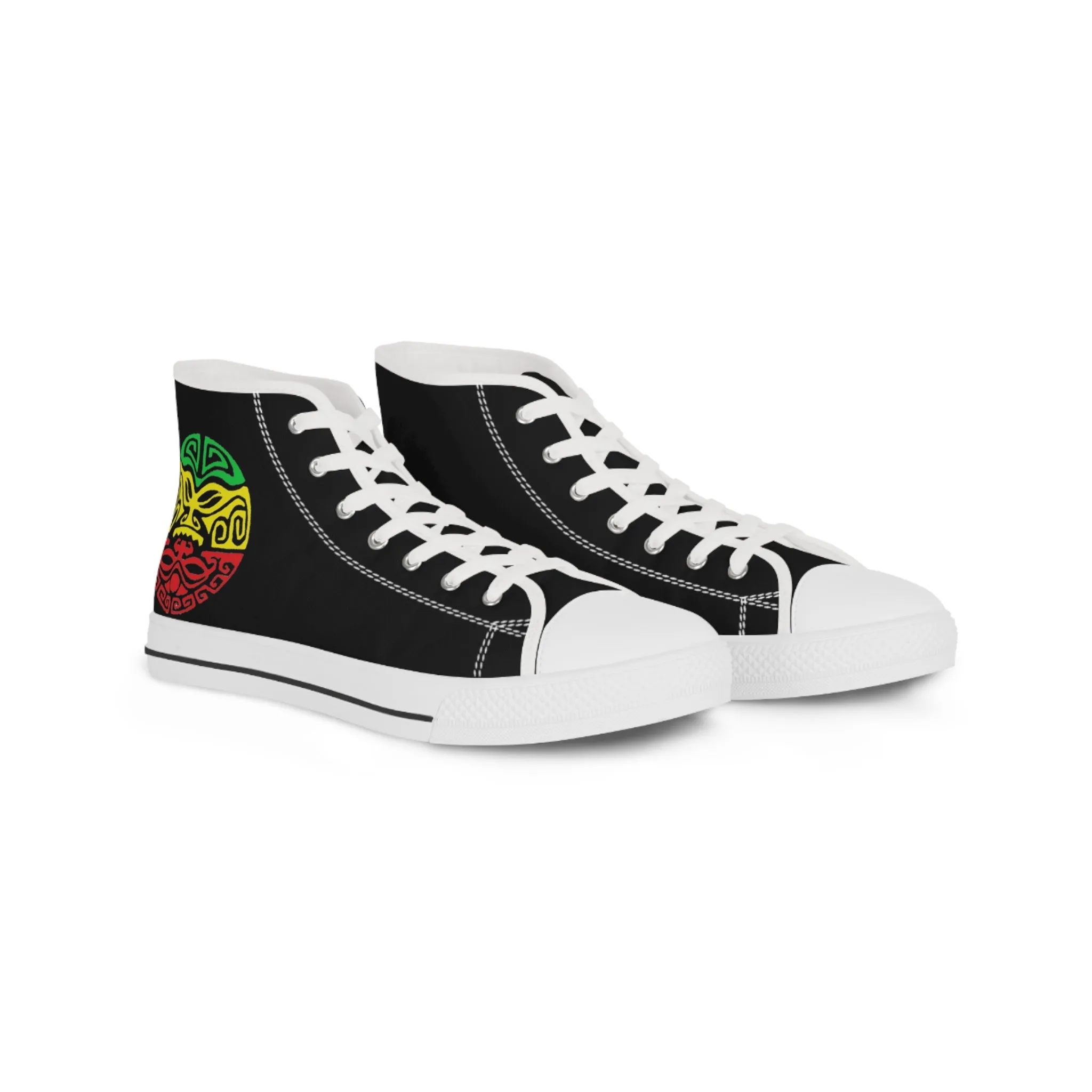 Tribal Reggae Men's High Top Sneakers