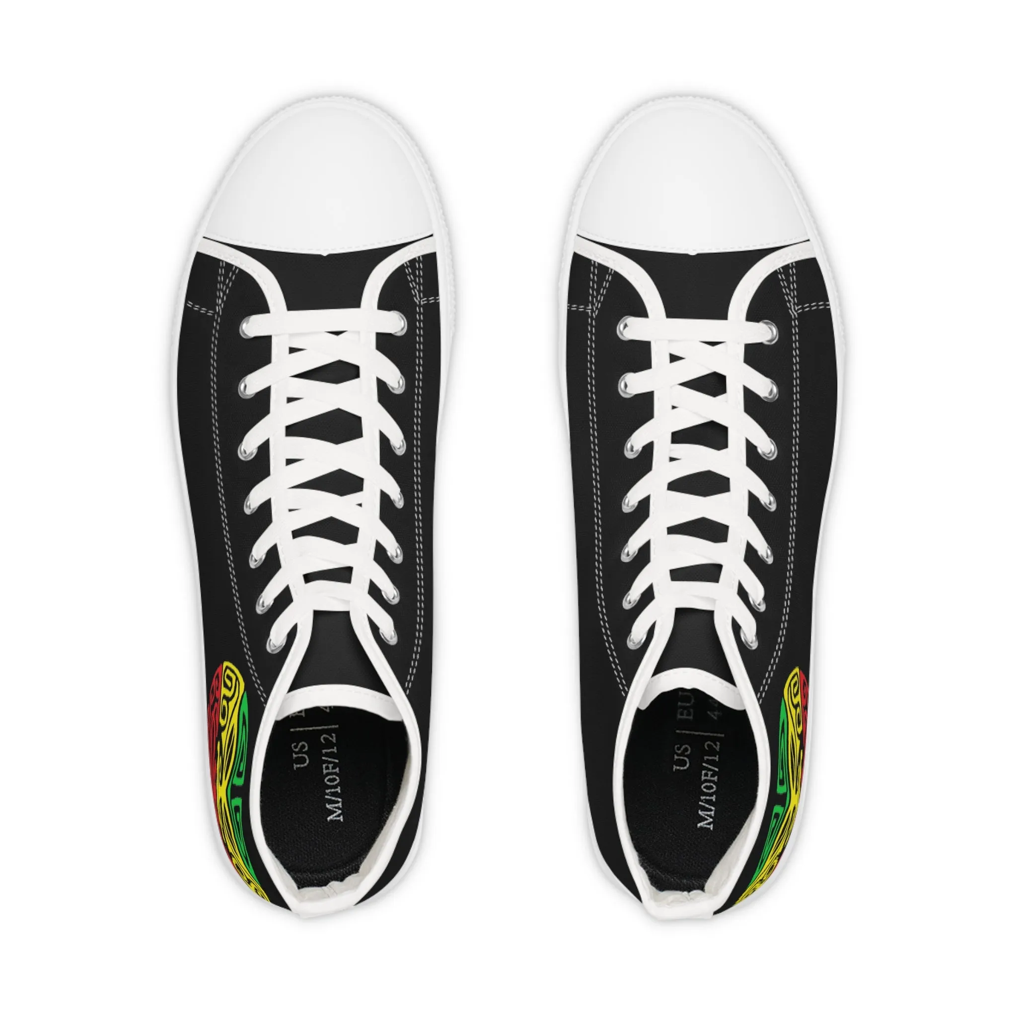 Tribal Reggae Men's High Top Sneakers
