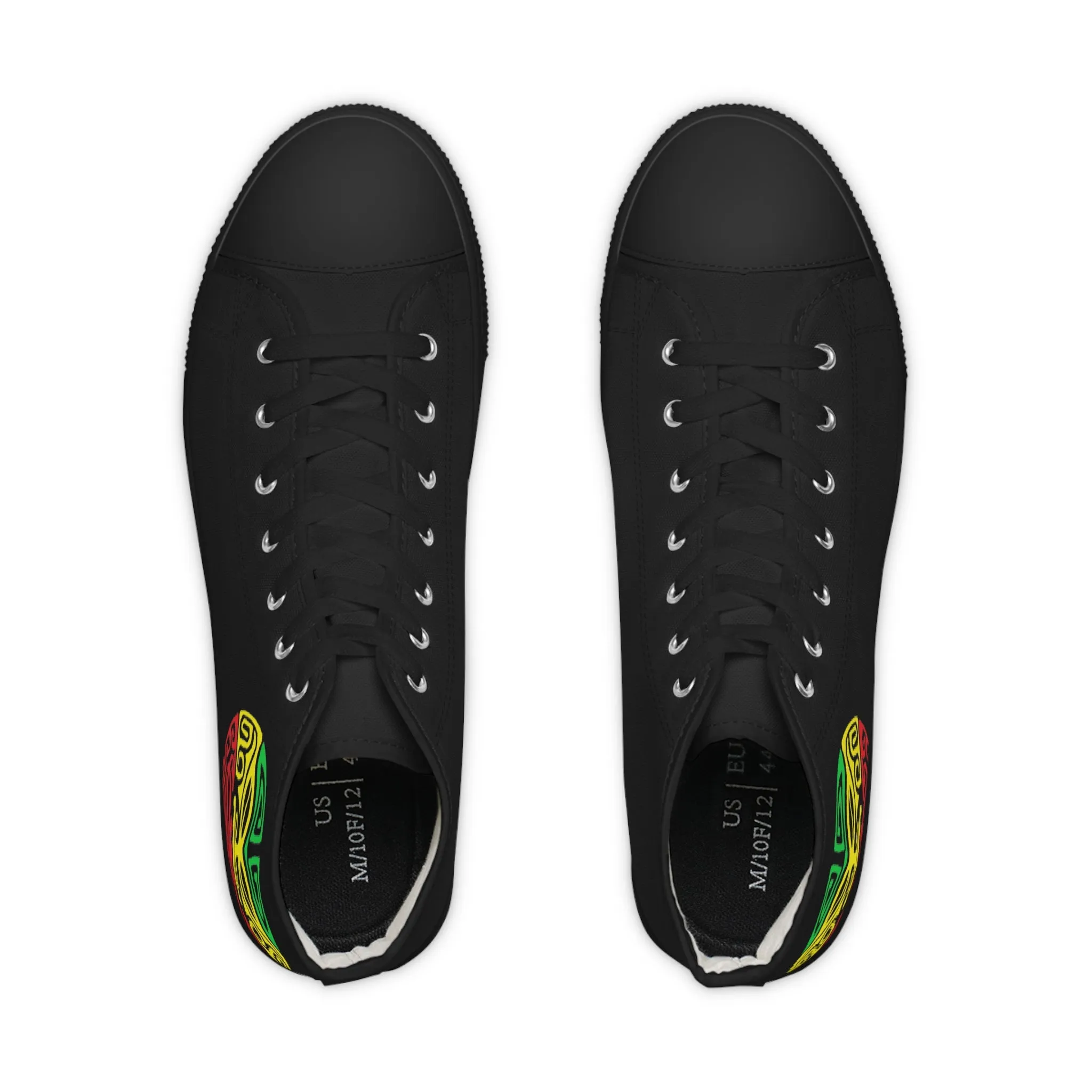 Tribal Reggae Men's High Top Sneakers