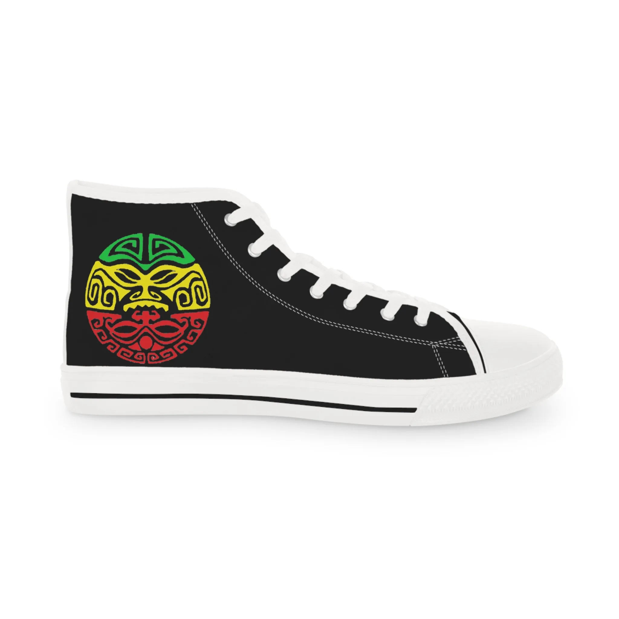 Tribal Reggae Men's High Top Sneakers
