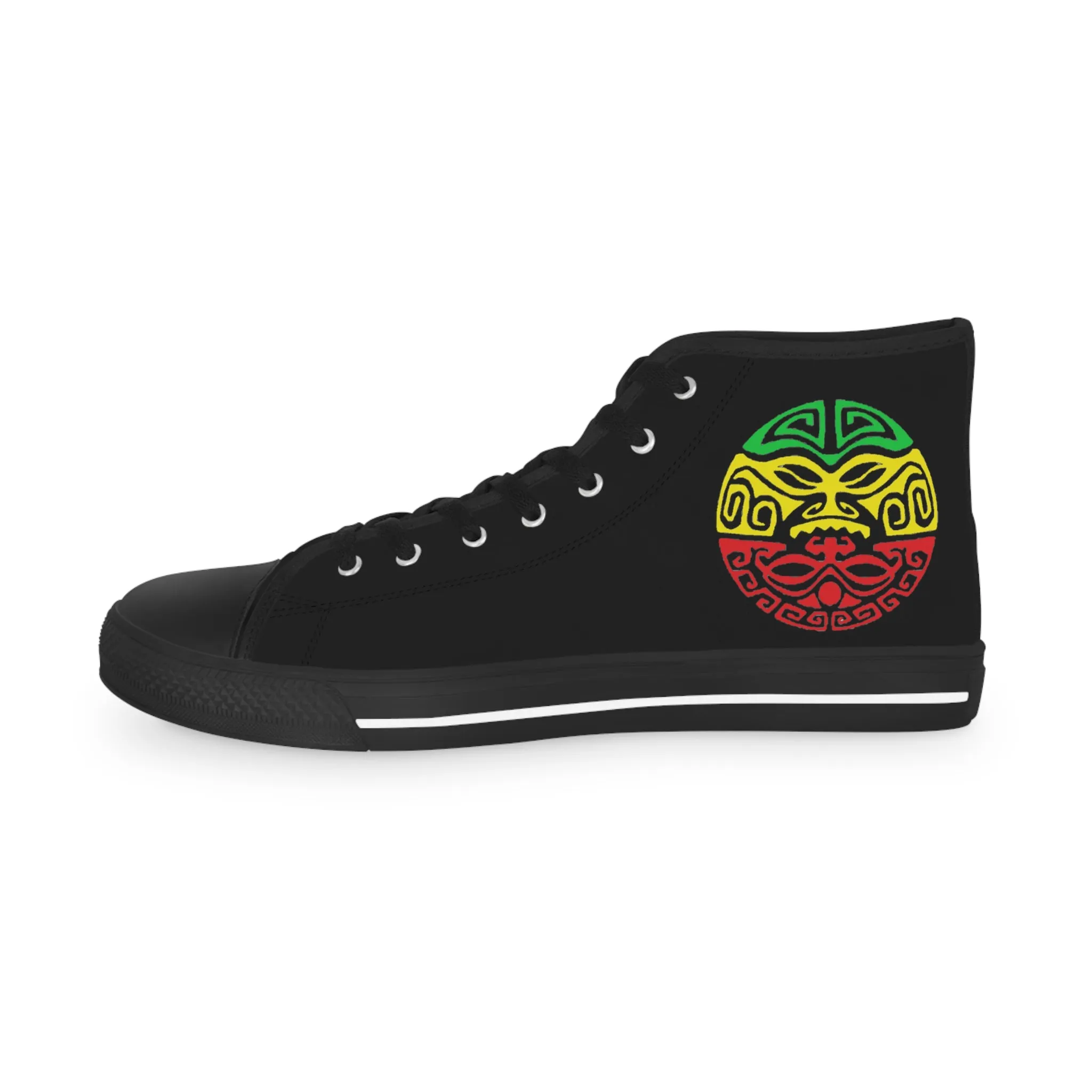 Tribal Reggae Men's High Top Sneakers