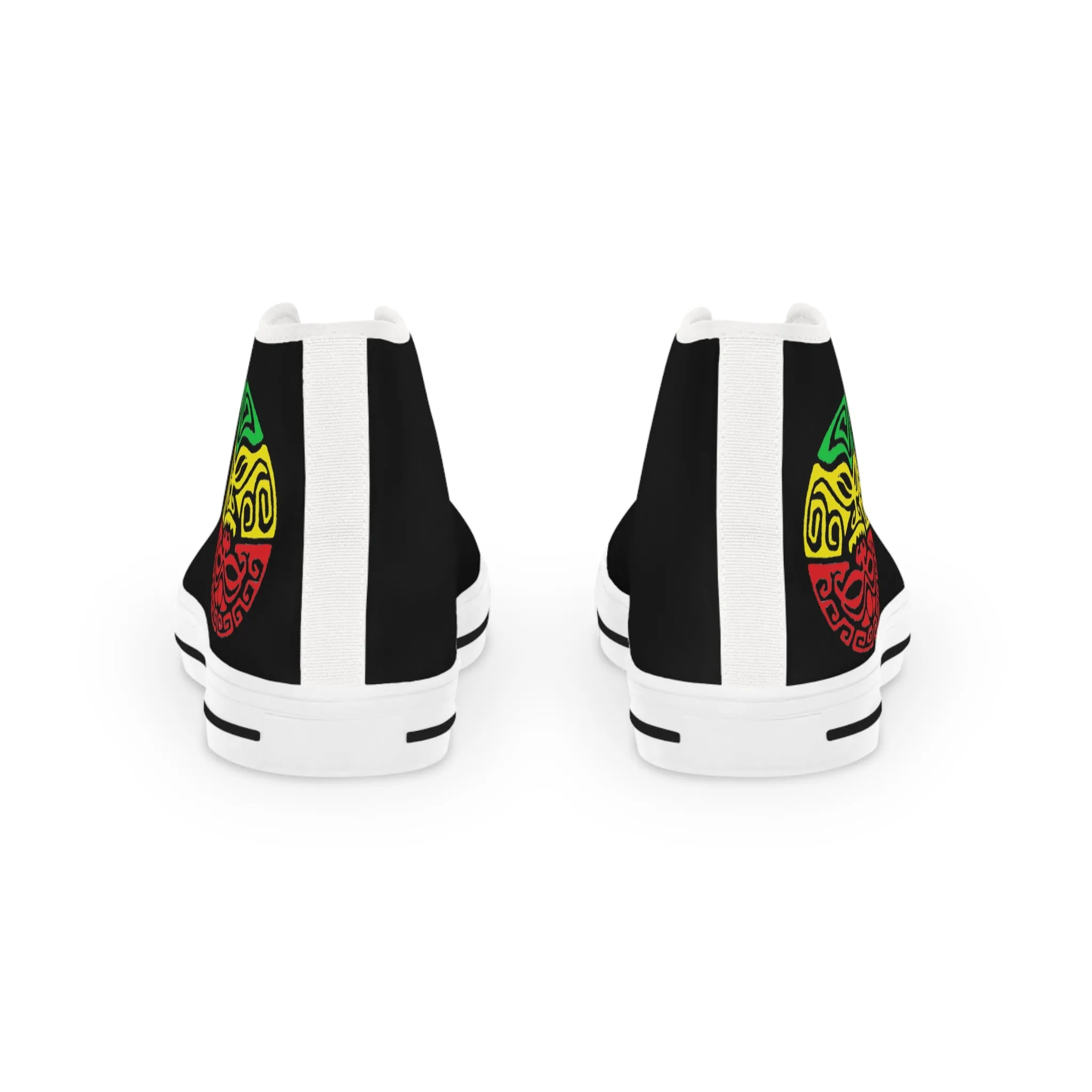 Tribal Reggae Men's High Top Sneakers