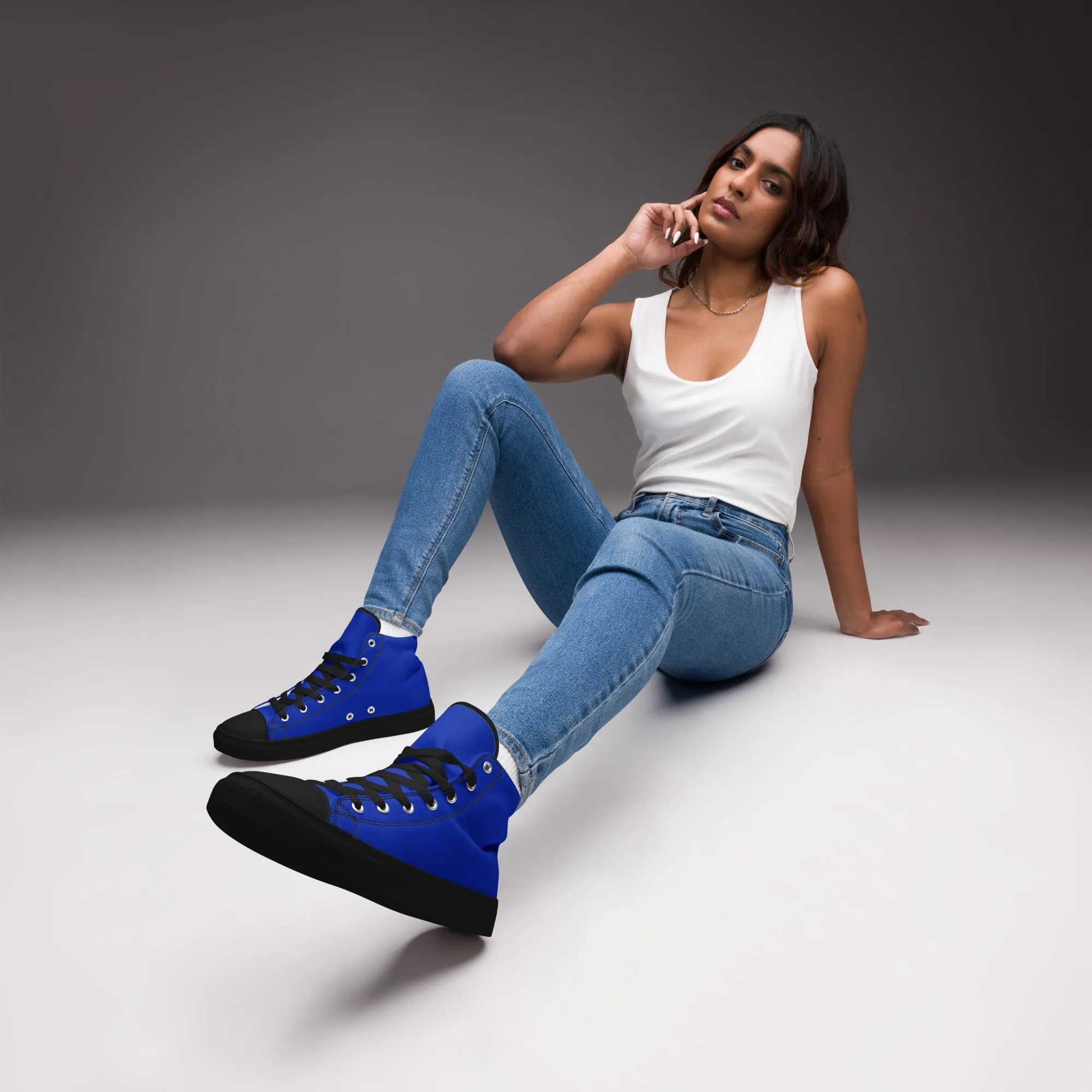 Women’s Royal Blue High Top Shoes